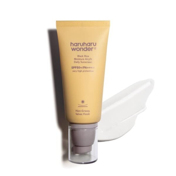 هاروهارو واقي الشمس اليومي اير فيت من وندر بلاك رايس مويستشر 50 مل Haruharu Wonder Black Rice Moisture Airyfit Daily Sunscreen 50ml (1.69fl.oz)