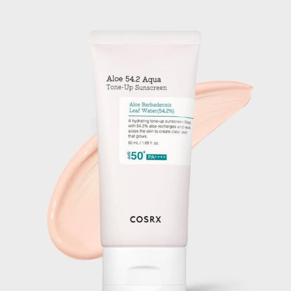++++COSRX Aloe 54.2 Aqua Tone-up Sunscreen SPF 50+ PA واقي شمس بالصبار غير دهني