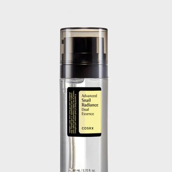 COSRX Advanced Snail Radiance Dual Essence اسنس الحلزون 2 في 1 مرونة وإشراق