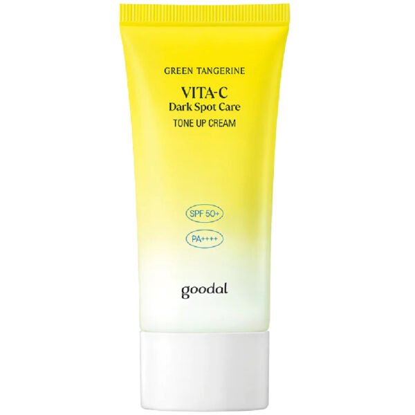 GOODAL GREEN TANGERINE VITA C DARK SPOT TONE UP 50ml كريم جودال جرين تانجرين فيتا سي للبقع الداكنة و الحماية من الشمس50 مل