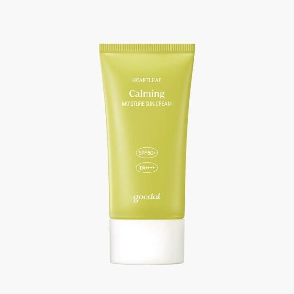 goodal heartleaf calming moisture sun cream50ml كريم الشمس المرطب والمهدئ من جودال 50 مل