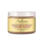 Shea Moisture Strengthen & Restore Treatment Masque 326g كريم مقوي ومنعم للشعر بزيت الخروع الجامايكي الأسود من شيا مويستشر - 326غ