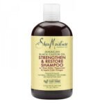 Shea Moisture Strengthen & Restore Shampoo 384ml شامبو بزيت الخروع الاسود الجامايكي لتقوية وترميم الشعر من شيا مويستشر 384مل