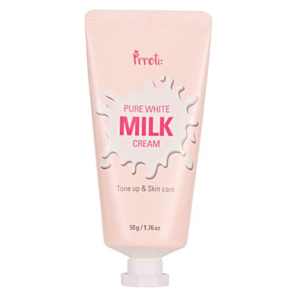 Prreti Pure White Milk Cream 50g  كريم التفتيح الفوري بيور وايت ميلك من بريتي - 50جم