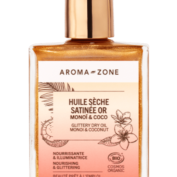 Aroma-Zone Huile sèche Satinée Or الزيت الجاف العضوي الذهبي من أروما زون