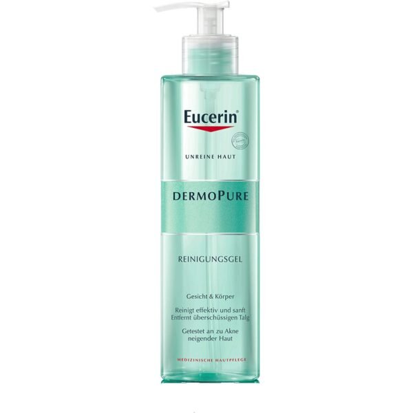 Eucerin DermoPure Gel Nettoyant 400 ml غسول منظف للوجه ضد حب الشباب من أوسيرين 400 مل