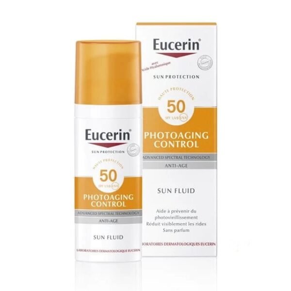Eucerin Sun Photoaging Control SPF50 – Fluide anti-âge solaire – 50ml واقي شمس مقلل للتجاعيد من أوسيرين
