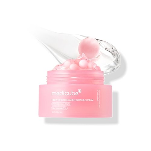 Medicube PDRN Pink Collagen Capsule Cream 55 g  كريم كبسولات الكولاجين الوردي من ميديكوب 55 جرام