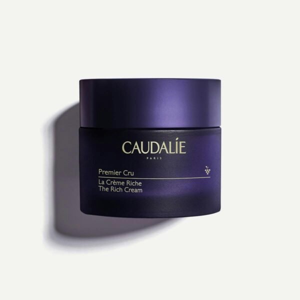 Caudalie Premier Cru La Crème Riche Anti-Âge Global 50 ml  بريمير كرو ذا ريتش كريم العناية العالمي لمكافحة الشيخوخة للبشرة الجافة من كودالي 50 مل