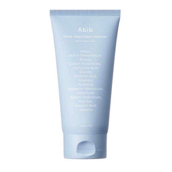 Abib Deep Clean Foam Cleanser Sedum Hyaluron Foam 150 ml منظف ​​رغوي عميق التنظيف برغوة سيدوم هيالورون 150 مل