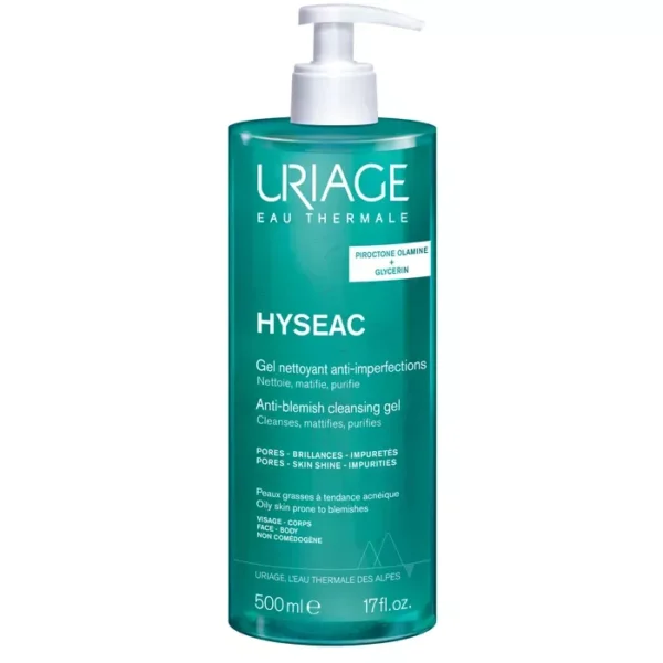 uriage hyseac gel nettoyant anti imperfections 500ml
