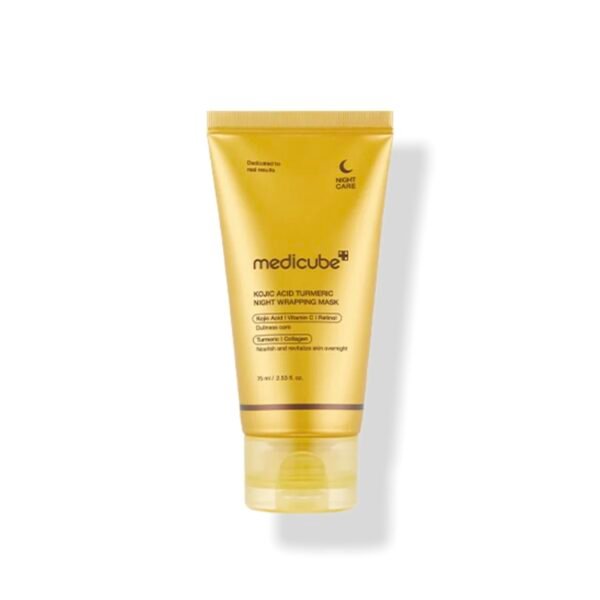 Medicube Kojic Acid Turmeric Night Wrapping Mask 75 ml قناع ليلي من ميديكيوب بحمض الكوجيك والكركم
