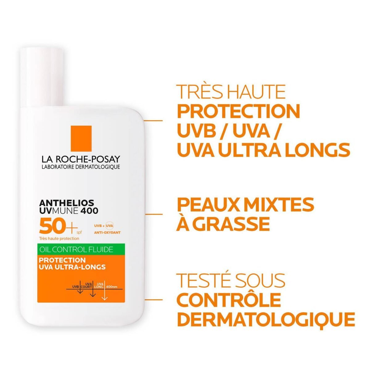 La Roche Posay Anthelios Fluide Oil Control UVmune 400 spf50+ – Image 3