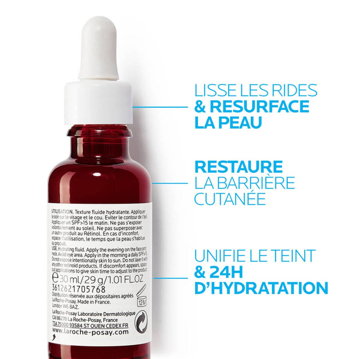 La Roche Posay RÉTINOL B3 SÉRUM ANTI-RIDES  30 ML لاروش بوزاي ريتينول B3 سيروم مجدد للبشرة – Image 5