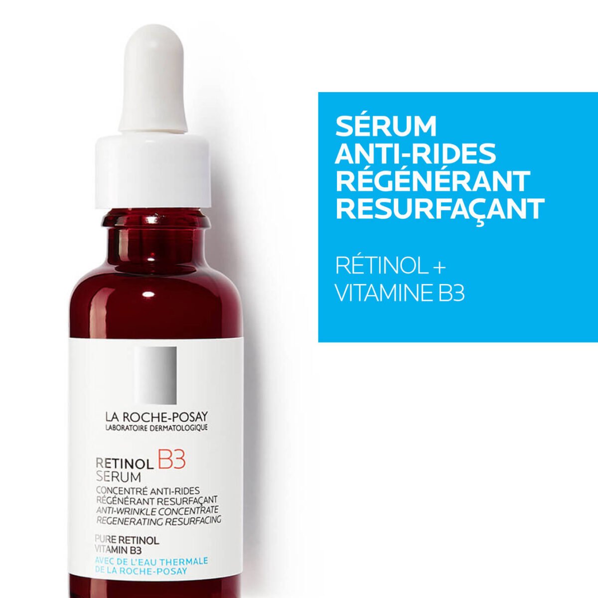 La Roche Posay RÉTINOL B3 SÉRUM ANTI-RIDES  30 ML لاروش بوزاي ريتينول B3 سيروم مجدد للبشرة – Image 4