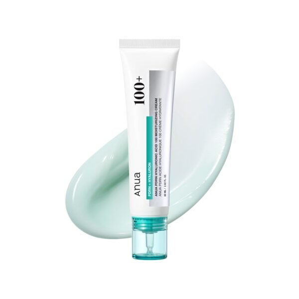ANUA PDRN HYALURONIC ACID 100 MOISTURE CREAM 60ml كريم الترطيب ANUA PDRN بحمض الهيالورونيك