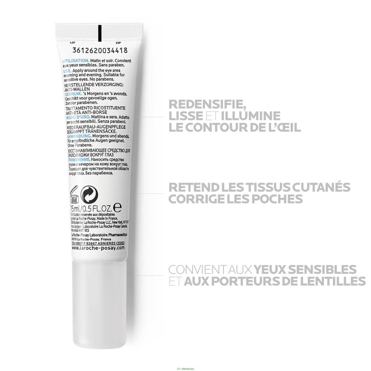 La Roche Posay SUBSTIANE YEUX 15 ML كريم محيط العين من لاروش بوزاي – Image 3