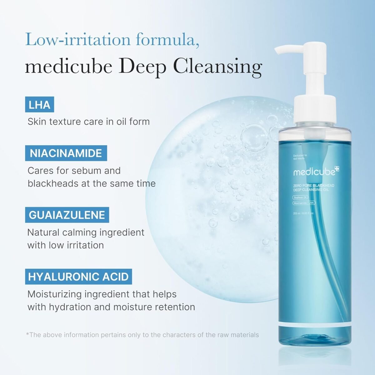 Medicube Zero Pore Blackhead Deep Cleansing Oil 205 ml  غسول زيتي لتنظيف عميق للرؤوس السوداء – Image 2