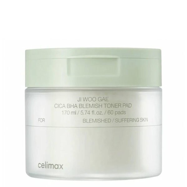 Celimax Ji Woo Gae Cica BHA Blemish Toner Pad 60 Pads