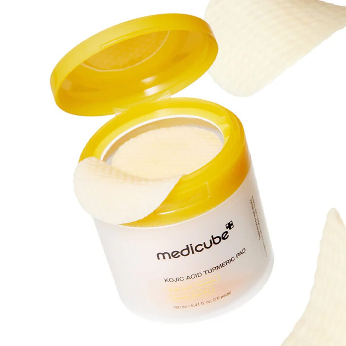 medicube Kojic Acid Turmeric Pads 70 pad ضمادة ميديكوبي بحمض الكوجيك والكركم – Image 4