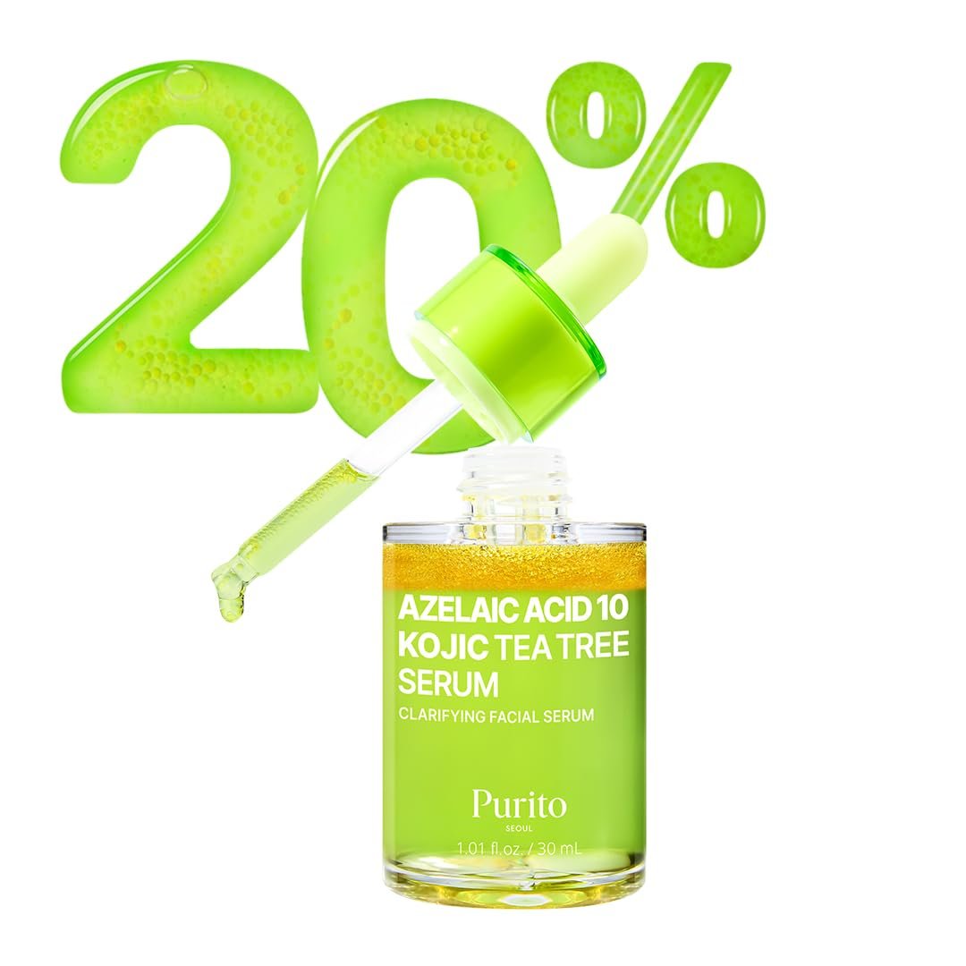 51cEaQDXaPL._SL1080_ PURITO Azelaic Acid 10% + Kojic Acid + Tea Tree 30ml – Image 1