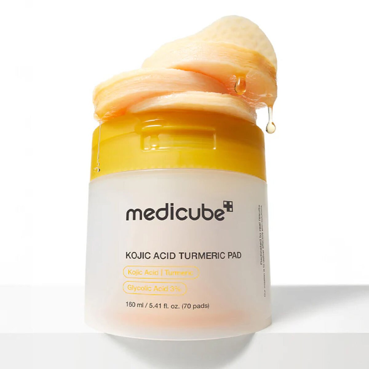 medicube Kojic Acid Turmeric Pads 70 pad ضمادة ميديكوبي بحمض الكوجيك والكركم – Image 5