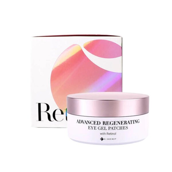 K-Secret Advanced Regenerating Eye Gel Patches Retinol - 60 Pieces لاصقات جل العيون المتطورة والمجددة من كي سيكريت، بالريتينول - 60 قطعة