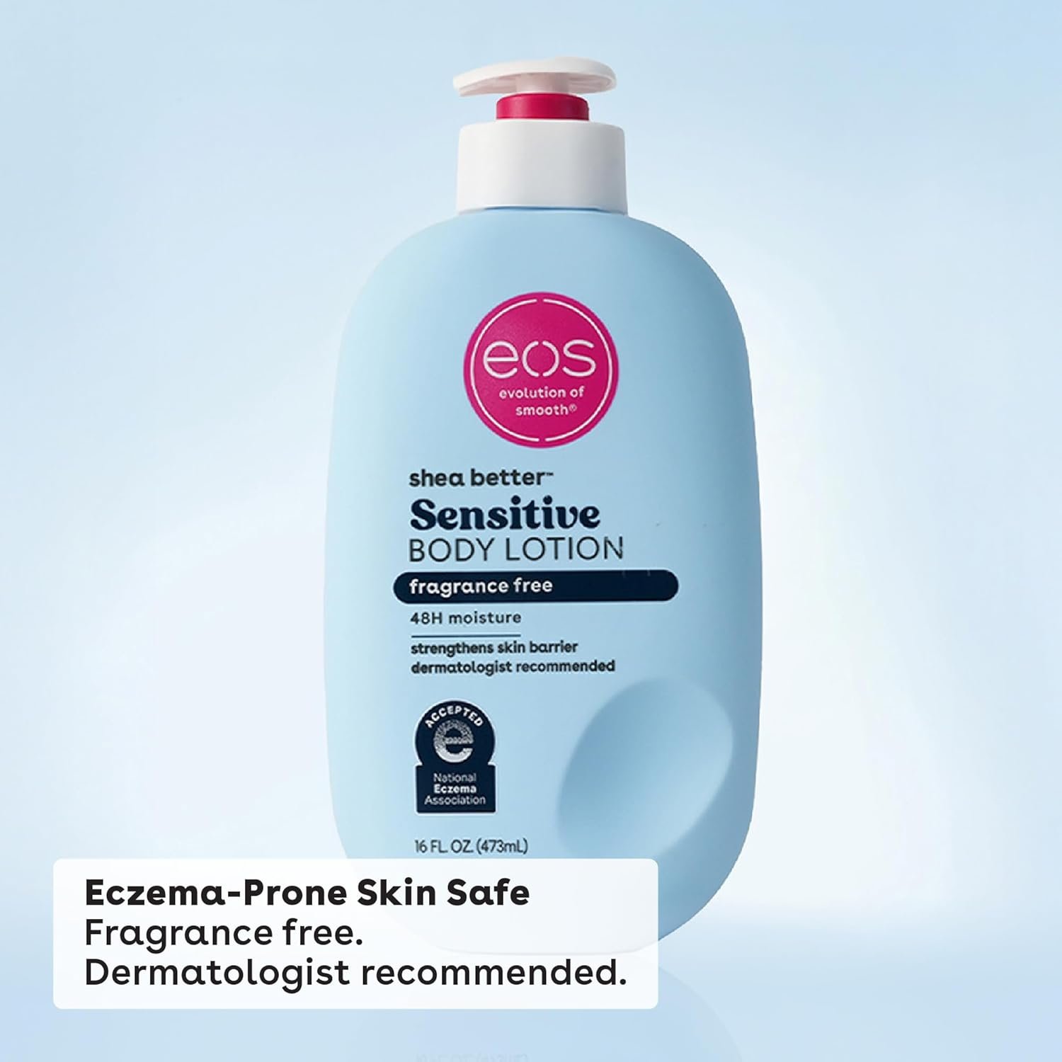71sOUZpRYeL._SL1500_ (1) eos Shea Better Sensitive Skin Body Lotion – Fragrance Free 473ml – Image 1