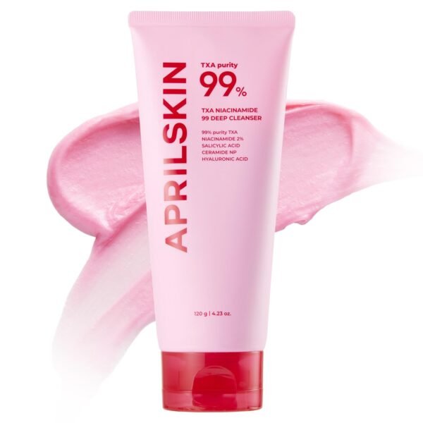 APRILSKIN TXA Niacinamide 99 Pore Care Pink Bubble Gum Deep Cleanser | 99% High-Purity TXA+Niacinamide | All-in-One Cleanser: Deep Cleansing, Blackhead Care, Pore Care, Moisturizing