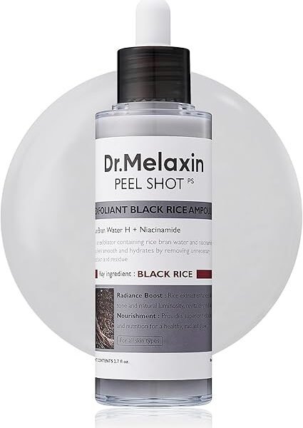 Dr.Melaxin Peel Shot  Ampoule exfoliante au riz noir 80ml