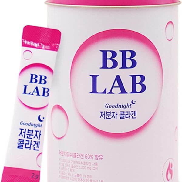 BB LAB Good Night Low Molecular Collagen Powder Stick Supplement, Halal Certified, Korean Marine Collagen