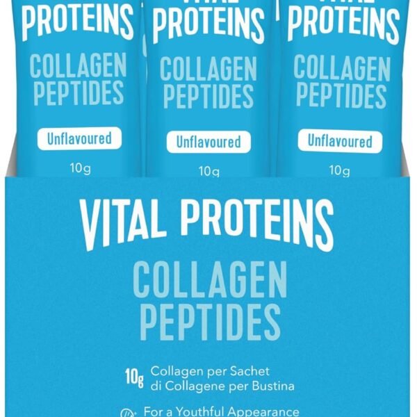 Vital Proteins Collagen Peptides 10 Sachets x 10 g - Pure Collagen Peptides - Beautiful Skin, Hair & Nails - Tasteless - Optimally Soluble - Hydrolysed Collagen Type 1 & 3