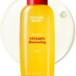 EQQUALBERRY Vitamin Illuminating Toner - Brightening Vitamin C & Niacinamide 3% | Gentle Daily Exfoliating | Skin-Prep Hydration for Glowy Skin