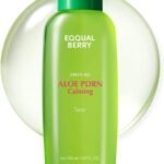 EQQUALBERRY Aloe PDRN Calming Toner, for Sensitive, | Instant Relief & Cooling | Non-Comedogenic & Fungal Acne Safe, Skin Barrier Repair | K-Beauty (5.07 fl.oz / 150ml)