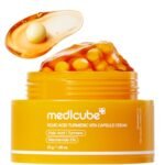 medicube Capsule Cream with Kojic Acid & Turmeric for Uneven Skin Tone | Tone Renewal & Radiance Care for troubled skin | Turmeric, Kojic, Vitamin C | Korean Skincare, 1.86 oz