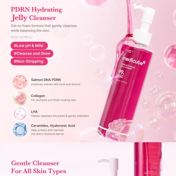 MEDICUBE- PDRN Hydrating Gel Cleanser - Gel nettoyant hydratant au PDRN