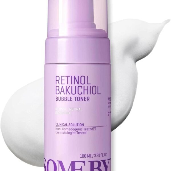 SOME BY MI Retinol Bakuchiol Bubble Toner – 3.4oz, 100ml – Korean Retinol Face Toner for Glass Skin – Hydration, Radiance & Calming Care with Hyaluronic Acid, Centella & Niacinamide – Korean Skin Care