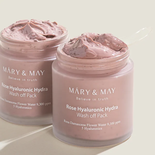 Mary&May Vegan Rose Hyaluronic Hydra Wash off Pack DUO SET 125G X2