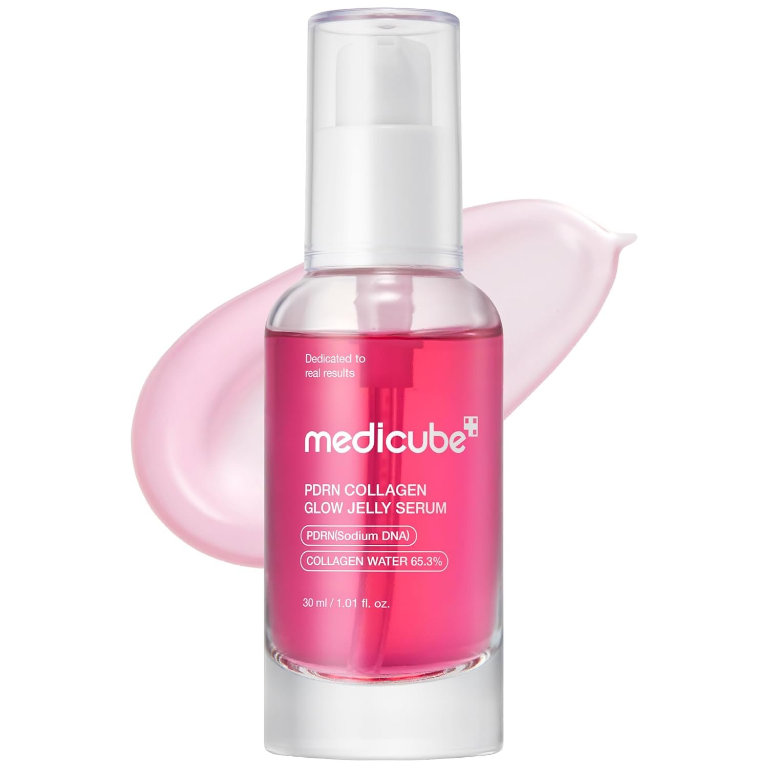 b00 medicube PDRN Pink Collagen Glow Jelly Serum | Lightweight Water-Jelly For Plump & Supple Skin | Radiance & Elasticity Care with PDRN, Collagen, Niacinamide | Korean Skin Care 1.01 fl.oz – Image 1