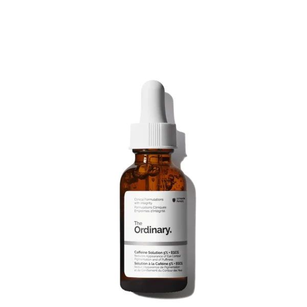 The Ordinary Solution à la Caféine 5% + EGCG, Sérum anti-cernes pour les contours des yeux noirs et fatigués, 30 ml