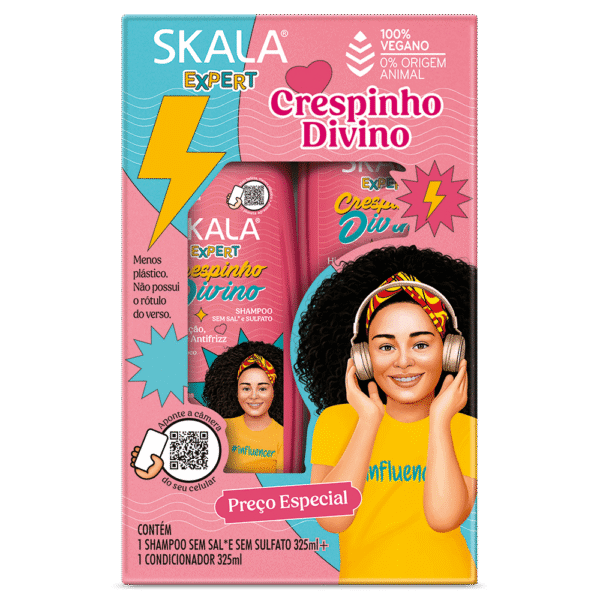 Shampoo e Condicionador Skala Expert Crespinho Divino 325ml