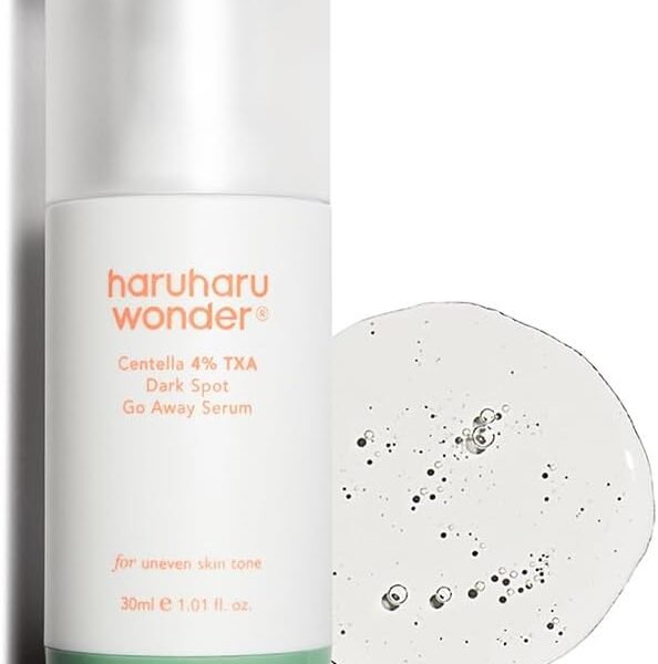Haruharu Wonder Dark Spot Go Away Sérum Centella 4 % d'acide tranexamique, vitamine C, sérum correcteur de décoloration, hyperpigmentation et teint uniforme de la peau (30 ml)