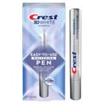 Crest 3DWhite Teeth Whitening Pen – Easy to Use, Erases Surface Stains – Up to 75 Uses per Pen – Convenient, On-The-Go Teeth Whitening Solution