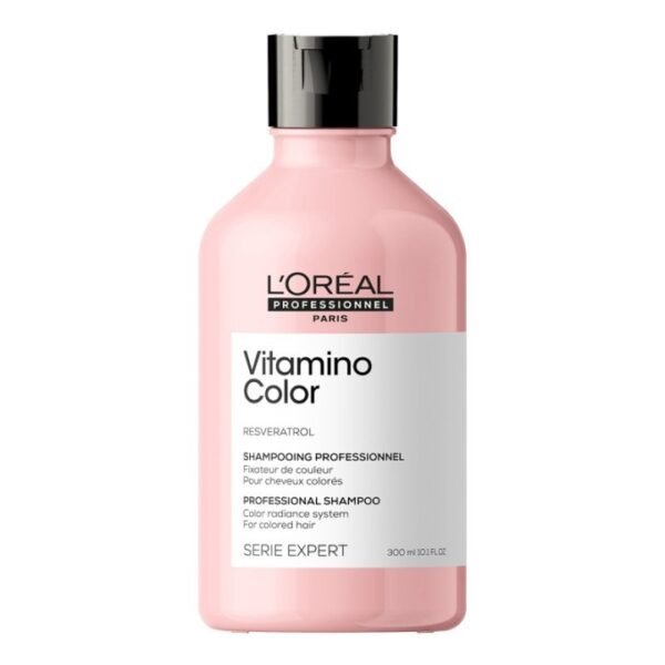 L'OREAL PROFESSIONNEL - Shampoing Fixateur de Couleur Vitamino Color - Homme & Femme - Cheveux 71 % Plus Nourris & 5 x Plus Brillants - Formule Sans Sulfate - Cheveux Colorés -