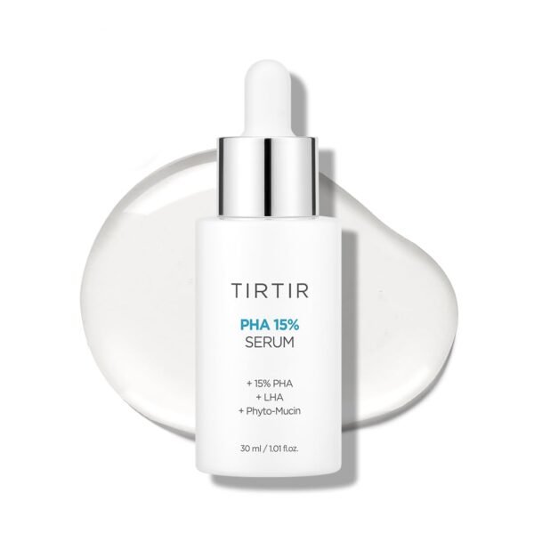 TIRTIR PHA 15% Exfoliating Serum - Hydrating Water Peeling for Smooth, Radiant Skin - Gentle PHA & LHA Formula for Sensitive Skin