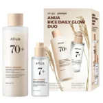 ANUA – RICE DAILY GLOW DUO SET | MILKY TONER 250ML + CERAMIDE BARRIER