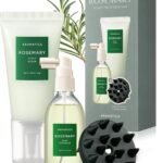AROMATICA Rosemary Scalp Care Gift Set - Hydrating Scalp Treatment with Rosemary Enhancer and Scrub, Scalp massager with Dual Brush - Free from Sulfate, Silicone, and Paraben.