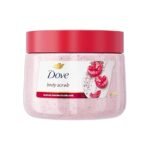 Dove Cherry & Chia Milk Body Scrub Exfoliates and Deeply Nourishes 15 oz
