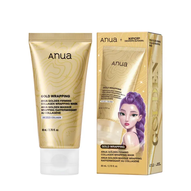 - Anua - Kpop Demon Hunters Golden masque wrapping raffermissant au collagène 80ml - Image 1