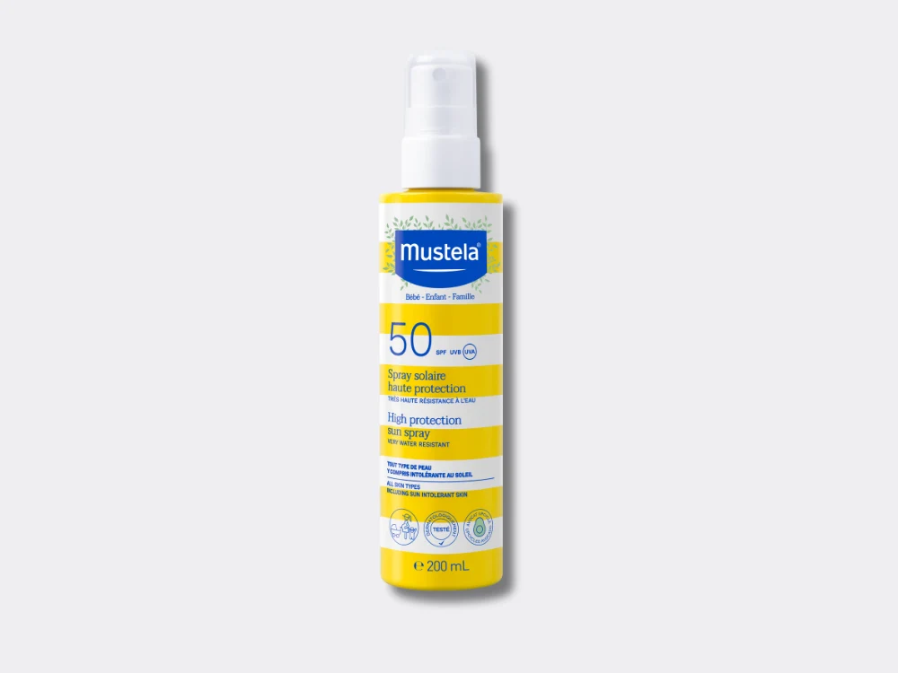 MUSTELA+50 MUSTELA Spray Solaire haute protection SPF 50 - Image 1